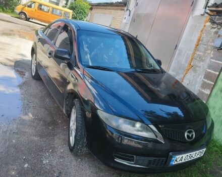 Черный Мазда 6, объемом двигателя 2 л и пробегом 179 тыс. км за 4005 $, фото 1 на Automoto.ua
