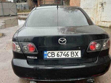 Черный Мазда 6, объемом двигателя 2 л и пробегом 150 тыс. км за 3000 $, фото 1 на Automoto.ua