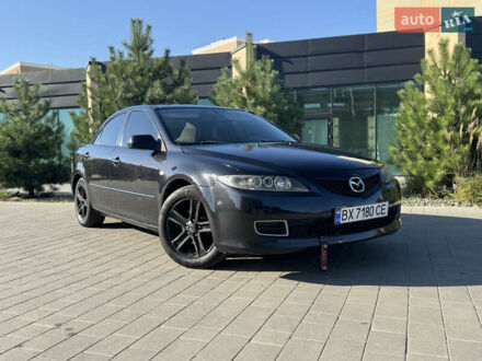 Черный Мазда 6, объемом двигателя 2 л и пробегом 180 тыс. км за 4500 $, фото 1 на Automoto.ua