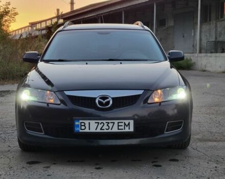 Черный Мазда 6, объемом двигателя 2 л и пробегом 226 тыс. км за 5000 $, фото 1 на Automoto.ua