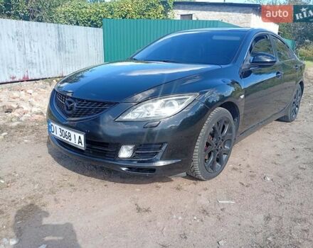 Черный Мазда 6, объемом двигателя 2 л и пробегом 280 тыс. км за 6300 $, фото 1 на Automoto.ua