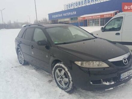 Чорний Мазда 6, об'ємом двигуна 2 л та пробігом 320 тис. км за 3500 $, фото 1 на Automoto.ua
