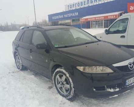 Чорний Мазда 6, об'ємом двигуна 2 л та пробігом 320 тис. км за 3500 $, фото 1 на Automoto.ua