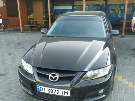 Черный Мазда 6, объемом двигателя 2.3 л и пробегом 220 тыс. км за 5900 $, фото 1 на Automoto.ua