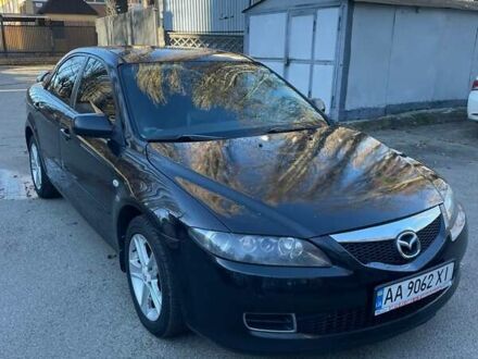 Черный Мазда 6, объемом двигателя 2 л и пробегом 315 тыс. км за 4700 $, фото 1 на Automoto.ua