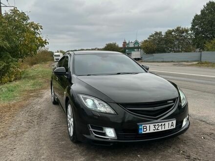 Черный Мазда 6, объемом двигателя 2 л и пробегом 209 тыс. км за 5200 $, фото 1 на Automoto.ua