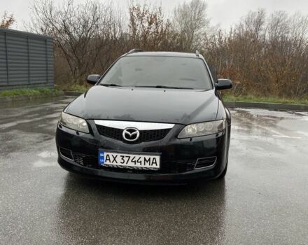 Черный Мазда 6, объемом двигателя 2 л и пробегом 140 тыс. км за 5700 $, фото 1 на Automoto.ua