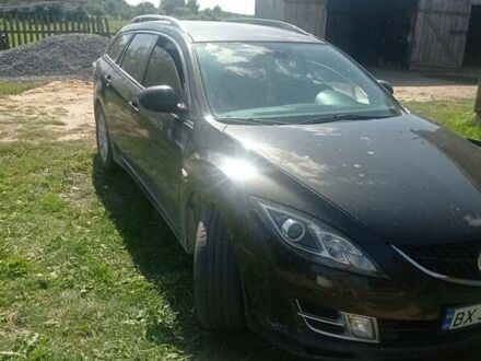 Черный Мазда 6, объемом двигателя 2 л и пробегом 284 тыс. км за 5350 $, фото 1 на Automoto.ua