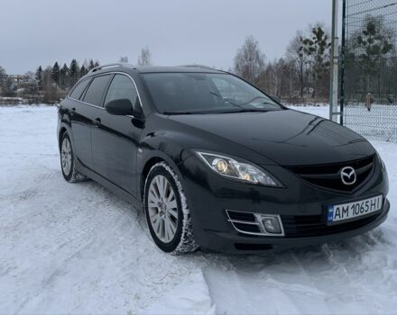 Черный Мазда 6, объемом двигателя 2 л и пробегом 318 тыс. км за 7000 $, фото 1 на Automoto.ua