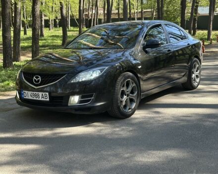 Черный Мазда 6, объемом двигателя 2 л и пробегом 215 тыс. км за 6999 $, фото 1 на Automoto.ua