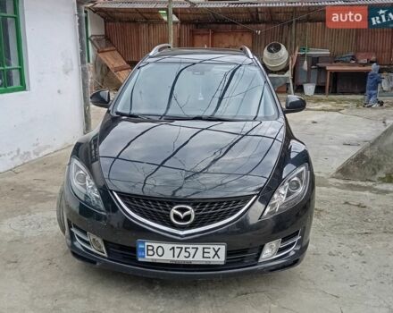 Черный Мазда 6, объемом двигателя 2 л и пробегом 325 тыс. км за 5500 $, фото 1 на Automoto.ua