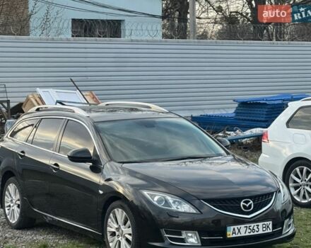 Черный Мазда 6, объемом двигателя 2 л и пробегом 130 тыс. км за 6800 $, фото 1 на Automoto.ua