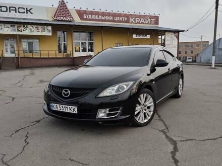 Черный Мазда 6, объемом двигателя 2 л и пробегом 316 тыс. км за 7100 $, фото 1 на Automoto.ua