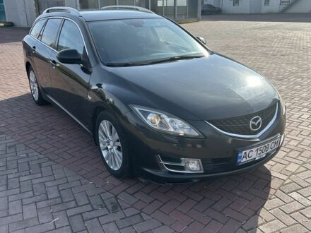 Черный Мазда 6, объемом двигателя 2 л и пробегом 285 тыс. км за 5950 $, фото 1 на Automoto.ua