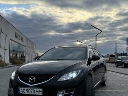 Черный Мазда 6, объемом двигателя 2 л и пробегом 291 тыс. км за 7500 $, фото 1 на Automoto.ua