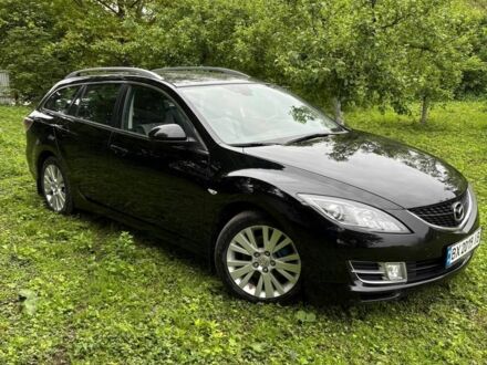 Черный Мазда 6, объемом двигателя 2 л и пробегом 205 тыс. км за 8400 $, фото 1 на Automoto.ua