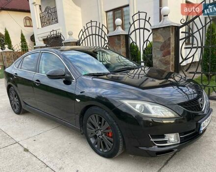 Черный Мазда 6, объемом двигателя 2 л и пробегом 310 тыс. км за 6200 $, фото 1 на Automoto.ua