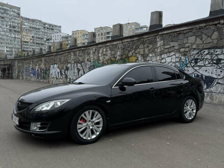 Черный Мазда 6, объемом двигателя 2 л и пробегом 217 тыс. км за 6700 $, фото 1 на Automoto.ua