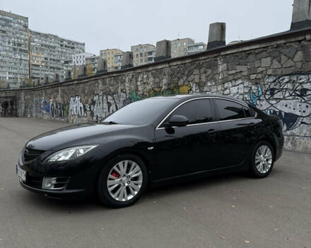 Черный Мазда 6, объемом двигателя 2 л и пробегом 217 тыс. км за 6700 $, фото 1 на Automoto.ua