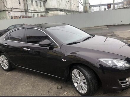Черный Мазда 6, объемом двигателя 2 л и пробегом 219 тыс. км за 6800 $, фото 1 на Automoto.ua