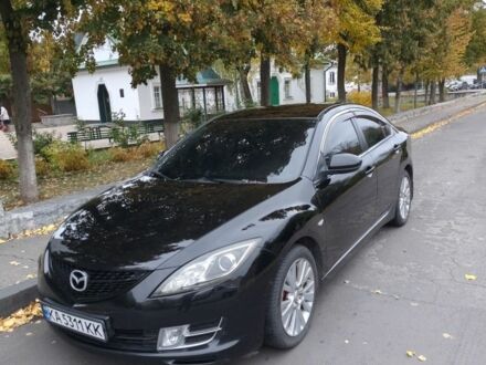 Черный Мазда 6, объемом двигателя 2 л и пробегом 314 тыс. км за 6950 $, фото 1 на Automoto.ua