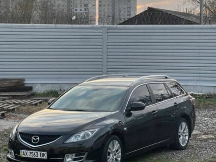 Черный Мазда 6, объемом двигателя 2 л и пробегом 135 тыс. км за 5950 $, фото 1 на Automoto.ua