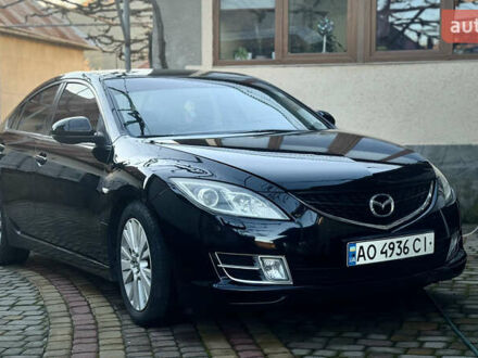 Черный Мазда 6, объемом двигателя 2 л и пробегом 178 тыс. км за 6000 $, фото 1 на Automoto.ua