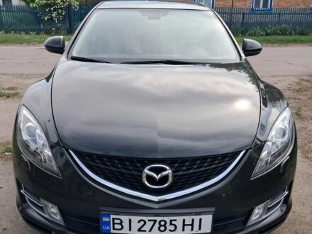Чорний Мазда 6, об'ємом двигуна 2 л та пробігом 180 тис. км за 5500 $, фото 1 на Automoto.ua