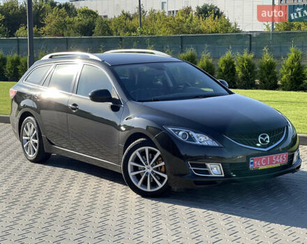 Черный Мазда 6, объемом двигателя 1.8 л и пробегом 220 тыс. км за 9700 $, фото 1 на Automoto.ua
