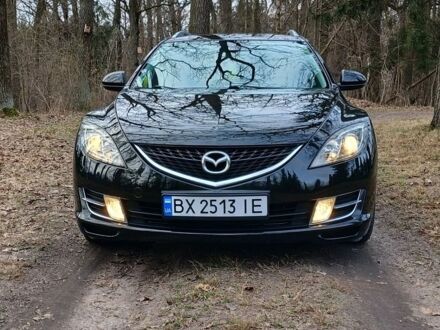 Черный Мазда 6, объемом двигателя 1.8 л и пробегом 252 тыс. км за 6500 $, фото 1 на Automoto.ua