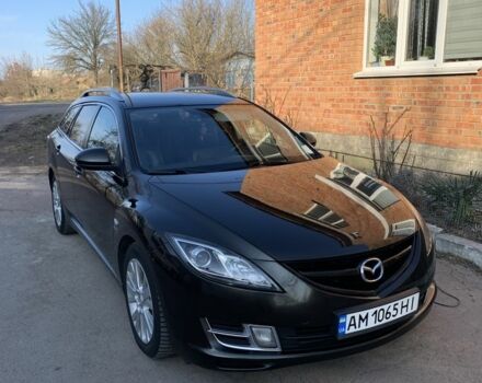 Черный Мазда 6, объемом двигателя 2 л и пробегом 320 тыс. км за 6300 $, фото 1 на Automoto.ua