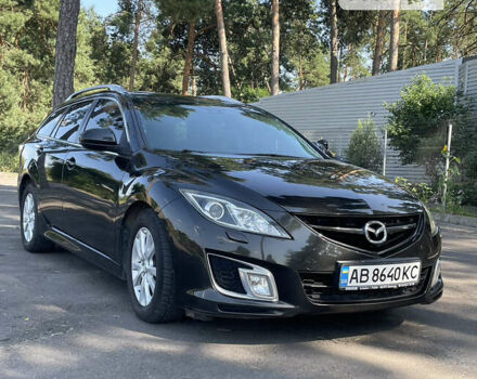 Черный Мазда 6, объемом двигателя 2 л и пробегом 156 тыс. км за 8600 $, фото 1 на Automoto.ua