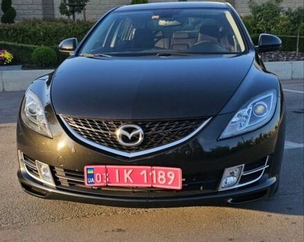 Черный Мазда 6, объемом двигателя 2 л и пробегом 193 тыс. км за 7700 $, фото 1 на Automoto.ua