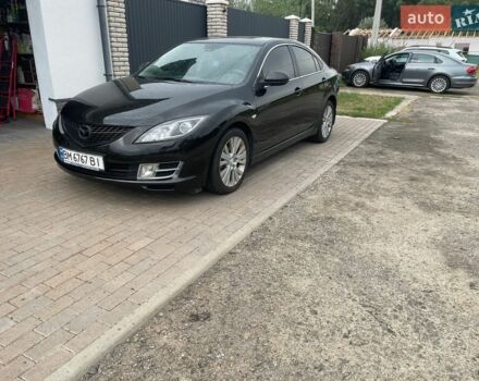 Черный Мазда 6, объемом двигателя 2 л и пробегом 255 тыс. км за 6200 $, фото 1 на Automoto.ua