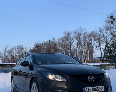 Черный Мазда 6, объемом двигателя 2 л и пробегом 320 тыс. км за 6800 $, фото 1 на Automoto.ua