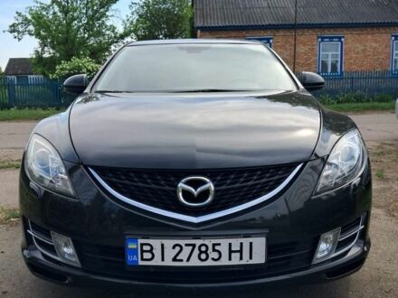 Черный Мазда 6, объемом двигателя 2 л и пробегом 180 тыс. км за 5200 $, фото 1 на Automoto.ua