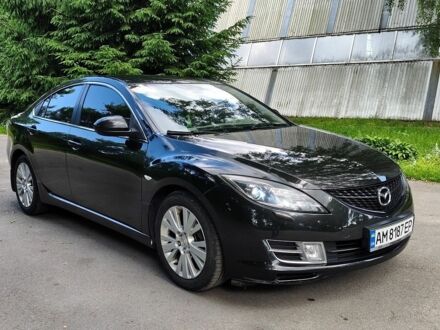 Черный Мазда 6, объемом двигателя 2 л и пробегом 183 тыс. км за 7600 $, фото 1 на Automoto.ua