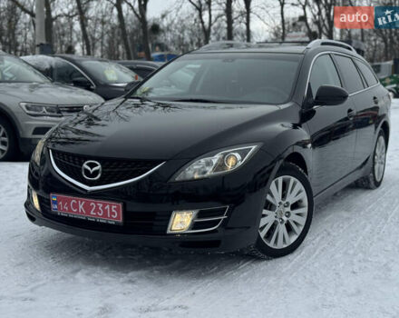 Черный Мазда 6, объемом двигателя 2 л и пробегом 180 тыс. км за 7700 $, фото 1 на Automoto.ua
