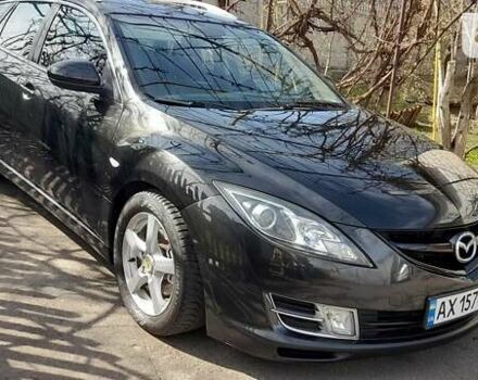 Чорний Мазда 6, об'ємом двигуна 2 л та пробігом 190 тис. км за 6555 $, фото 1 на Automoto.ua