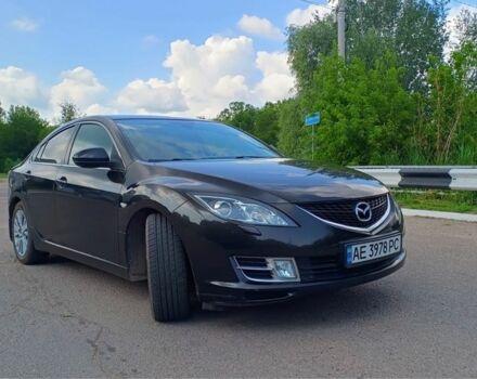 Черный Мазда 6, объемом двигателя 2 л и пробегом 211 тыс. км за 7950 $, фото 1 на Automoto.ua