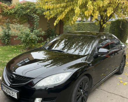 Черный Мазда 6, объемом двигателя 2 л и пробегом 225 тыс. км за 6700 $, фото 1 на Automoto.ua