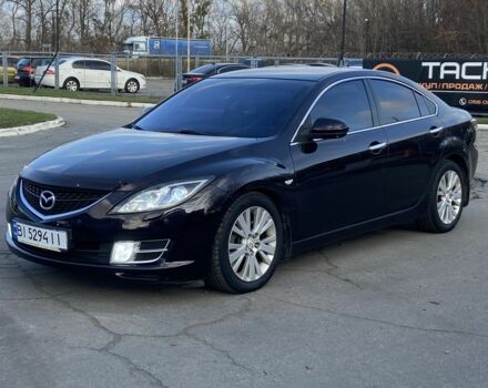 Черный Мазда 6, объемом двигателя 2 л и пробегом 180 тыс. км за 7700 $, фото 1 на Automoto.ua
