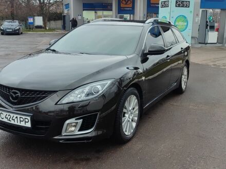 Черный Мазда 6, объемом двигателя 1.8 л и пробегом 250 тыс. км за 6700 $, фото 1 на Automoto.ua