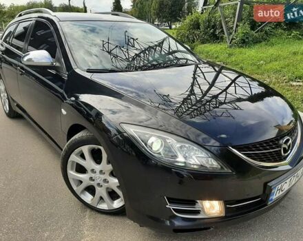 Черный Мазда 6, объемом двигателя 2 л и пробегом 272 тыс. км за 6650 $, фото 1 на Automoto.ua