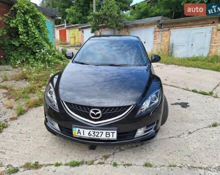 Черный Мазда 6, объемом двигателя 2 л и пробегом 136 тыс. км за 8000 $, фото 1 на Automoto.ua