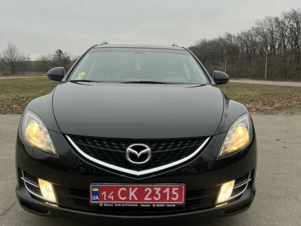 Черный Мазда 6, объемом двигателя 2 л и пробегом 180 тыс. км за 7600 $, фото 1 на Automoto.ua