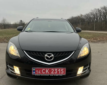 Черный Мазда 6, объемом двигателя 2 л и пробегом 180 тыс. км за 7600 $, фото 1 на Automoto.ua