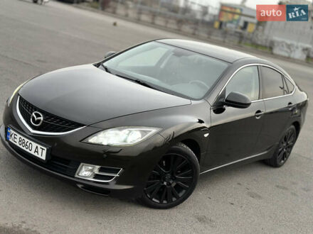 Черный Мазда 6, объемом двигателя 2 л и пробегом 235 тыс. км за 7399 $, фото 1 на Automoto.ua
