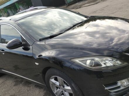 Чорний Мазда 6, об'ємом двигуна 2 л та пробігом 323 тис. км за 6820 $, фото 1 на Automoto.ua