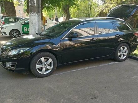 Черный Мазда 6, объемом двигателя 2 л и пробегом 240 тыс. км за 8000 $, фото 1 на Automoto.ua